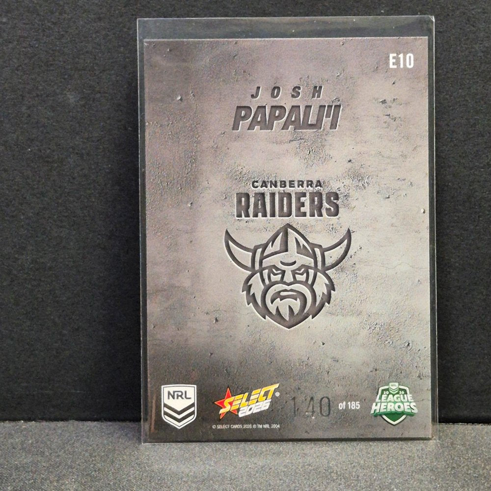 2026 NRL League Heroes Hobby - Etched- E10 - Josh Papali'i
