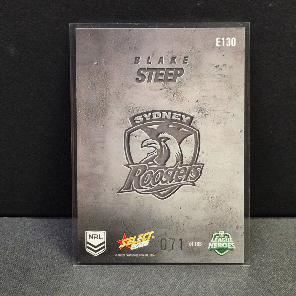 2026 NRL League Heroes Hobby - Etched- E130 - Blake Steep