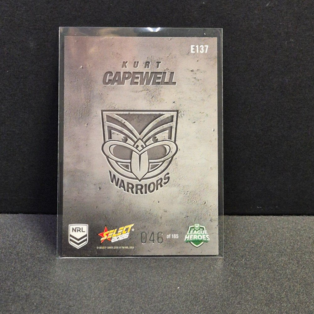 2026 NRL League Heroes Hobby - Etched- E137 - Kurt Capewell