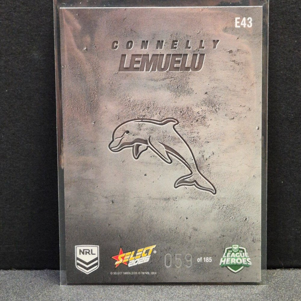 2026 NRL League Heroes Hobby - Etched- E43 - Connelly Lemuelu
