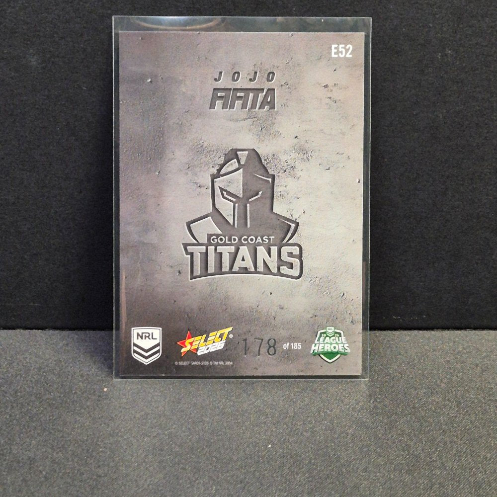2026 NRL League Heroes Hobby - Etched- E52 - Jojo Fifita