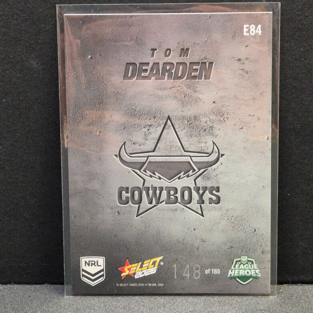 2026 NRL League Heroes Hobby - Etched- E84 - Tom Dearden