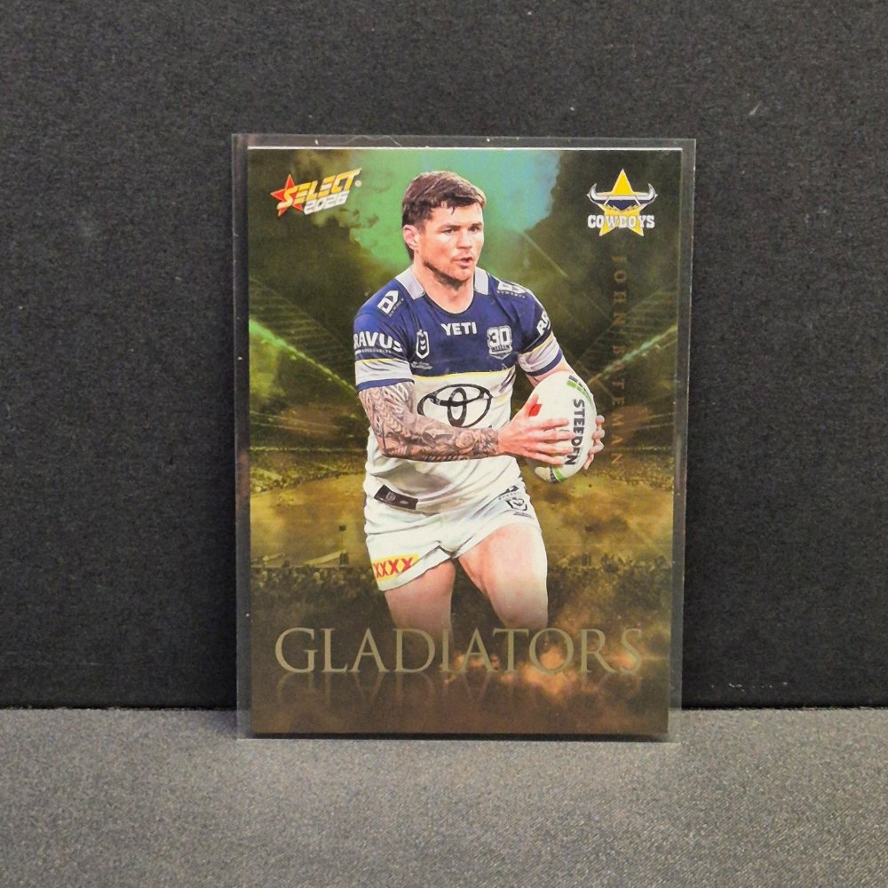 2026 NRL League Heroes Hobby - Gladiators - Gold- GG55 - John Bateman