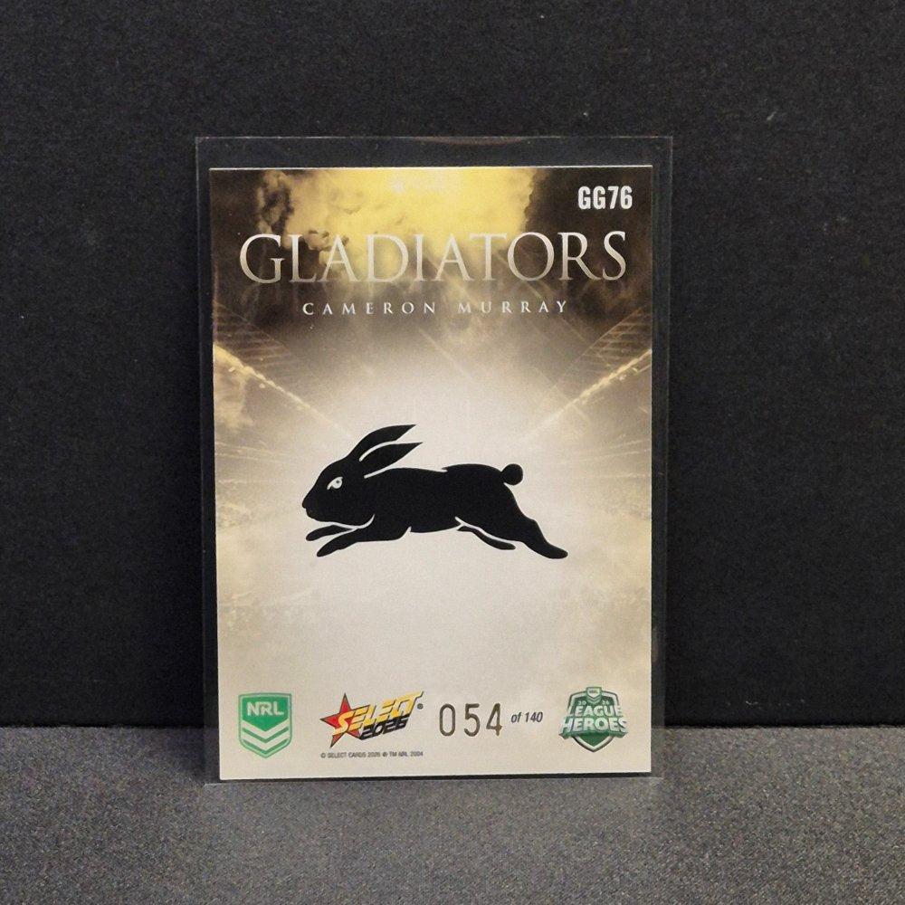 2026 NRL League Heroes Hobby - Gladiators - Gold- GG76 - Cameron Murray