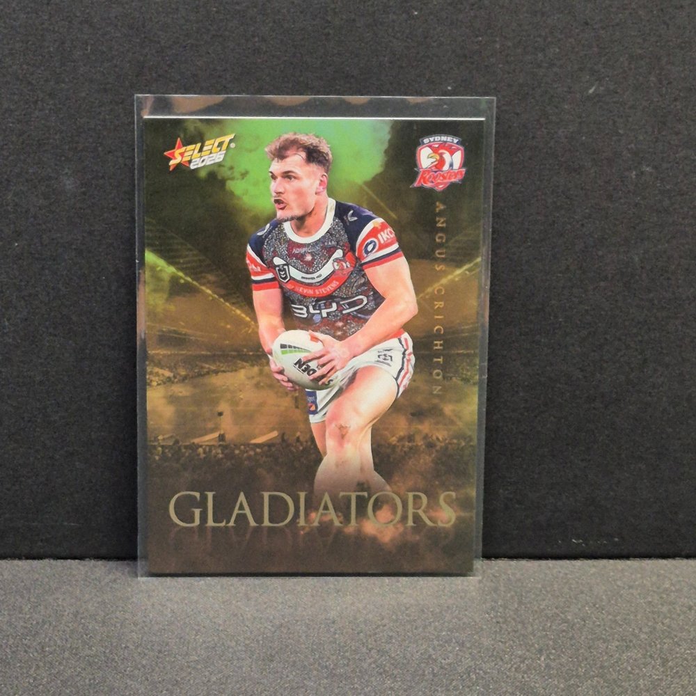 2026 NRL League Heroes Hobby - Gladiators - Gold- GG86 - Angus Crichton