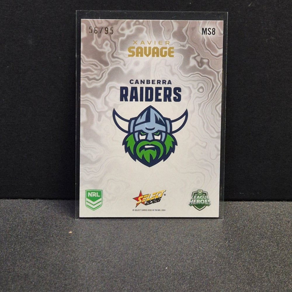 2026 NRL League Heroes Hobby - Mercury - Sterling - MS8 - Xavier Savage