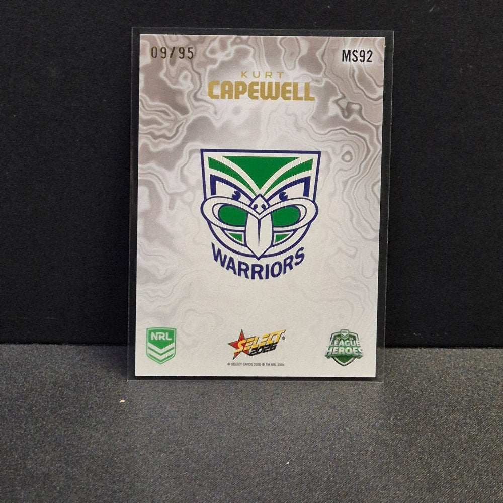 2026 NRL League Heroes Hobby - Mercury - Sterling - MS92 - Kurt Capewell