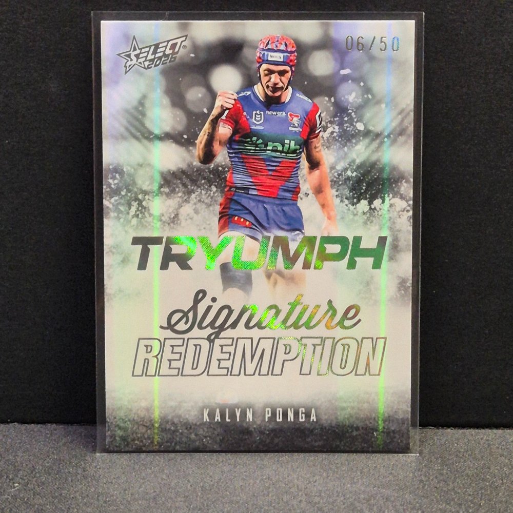 2026 NRL League Heroes Hobby - TRYUMPH - Signature Redemption - TBSR9 - Kalyn Ponga