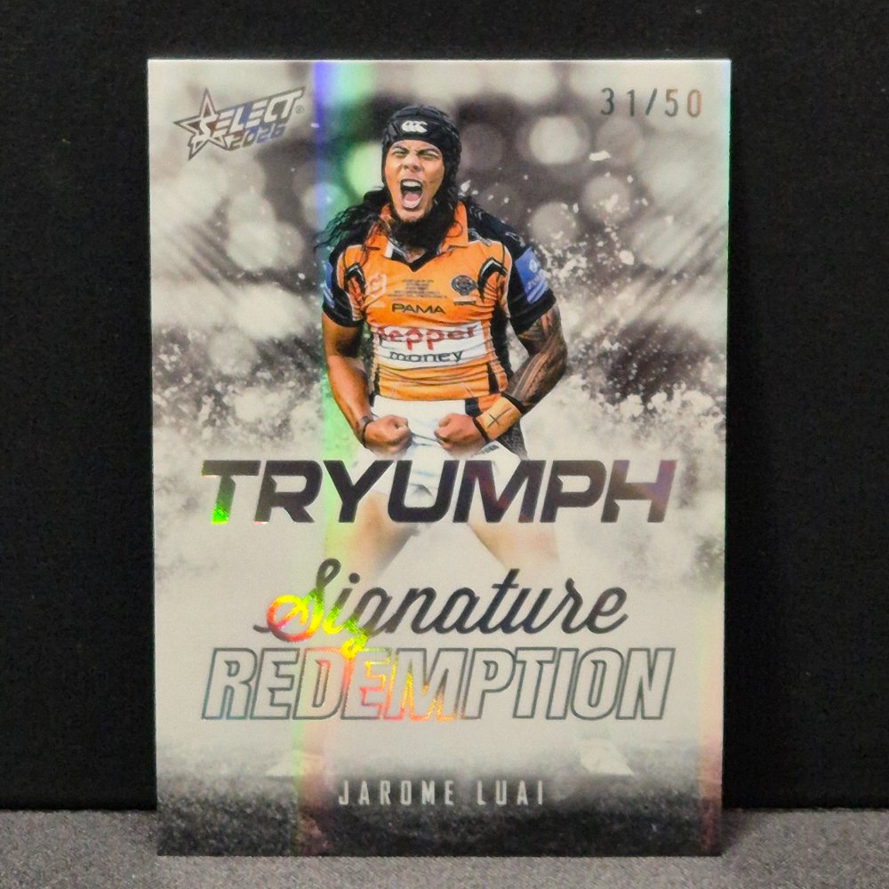 2026 NRL League Heroes Hobby - TRYUMPH - Signature Redemption - TBSR17 - Jarome Luai