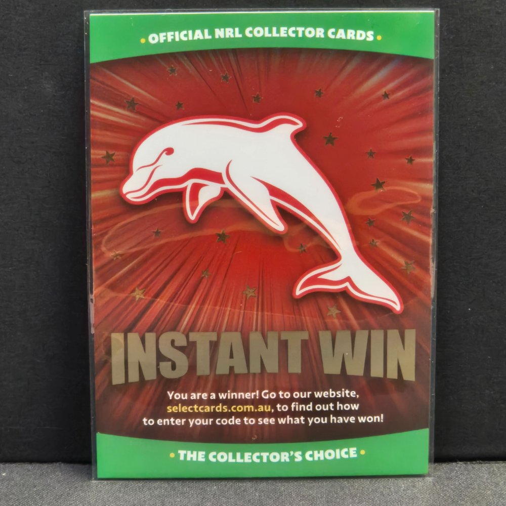 2026 NRL League Heroes - Instant Win - Redeemed - Dolphins