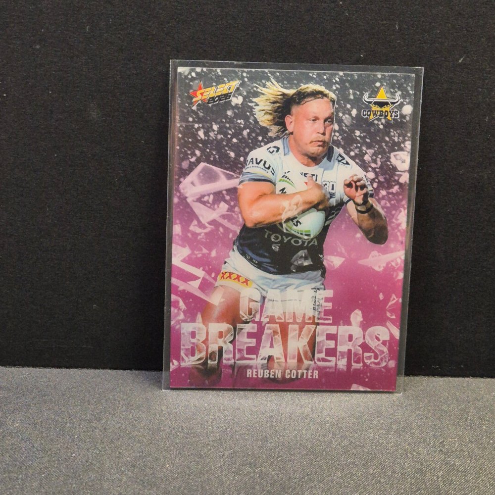 2026 NRL League Heroes - Game Breakers - Pink - GBP37 - Reuben Cotter