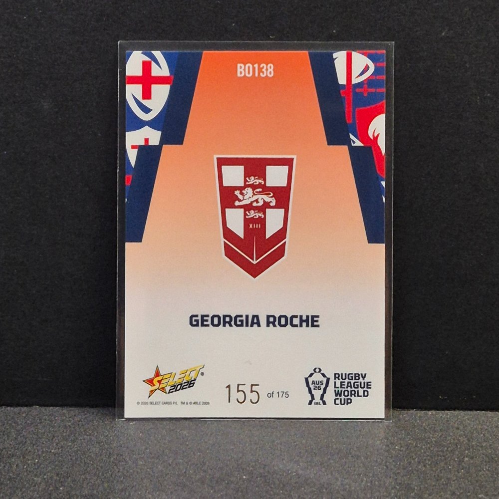 2026 NRL Rugby League World Cup Hobby - Parallel Orange - BO138 - Georgia Roche