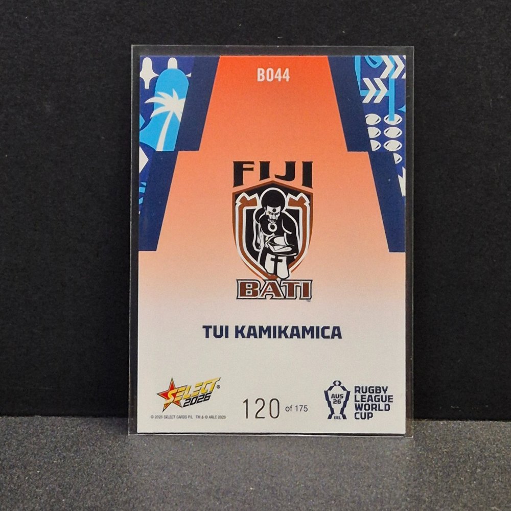 2026 NRL Rugby League World Cup Hobby - Parallel Orange - BO44 - Tui Kamikamica