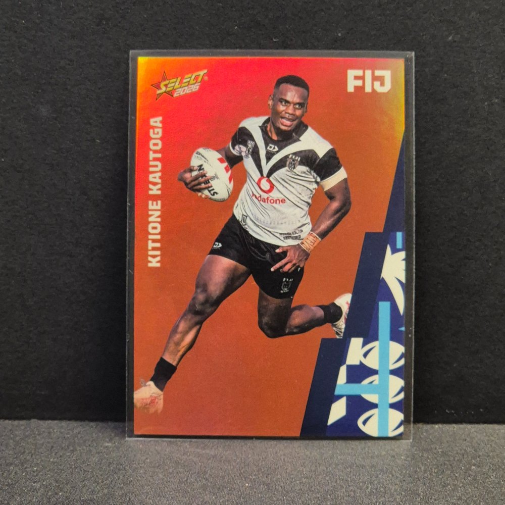 2026 NRL Rugby League World Cup Hobby - Parallel Orange - BO45 - Kitione Kautoga