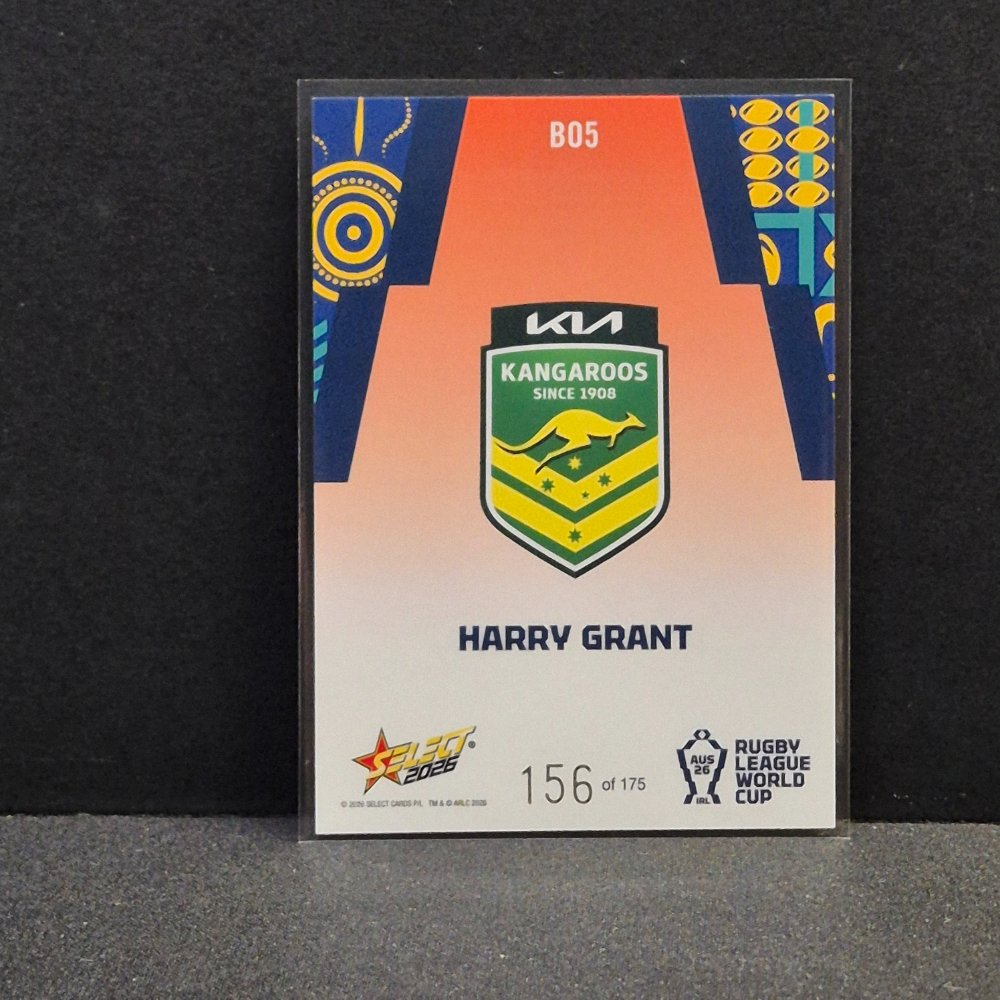 2026 NRL Rugby League World Cup Hobby - Parallel Orange - BO5 - Harry Grant