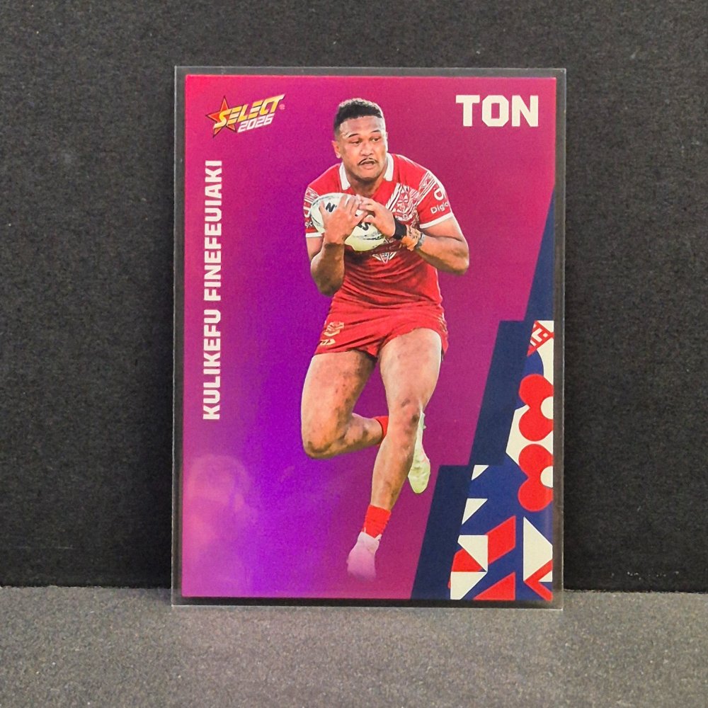 2026 NRL Rugby League World Cup Hobby - Parallel Pink - BP121 - Kulikefu Finefeuiaki