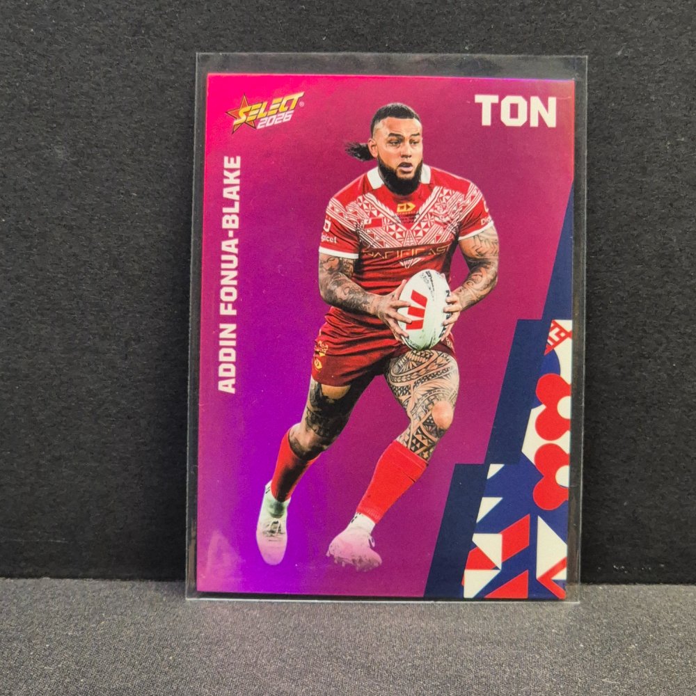 2026 NRL Rugby League World Cup Hobby - Parallel Pink - BP122 - Addin Fonua-Blake