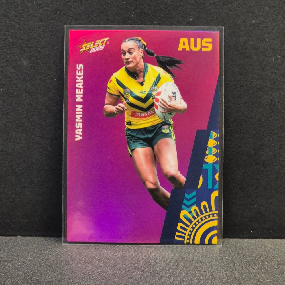 2026 NRL Rugby League World Cup Hobby - Parallel Pink - BP133 - Yasmin Meakes