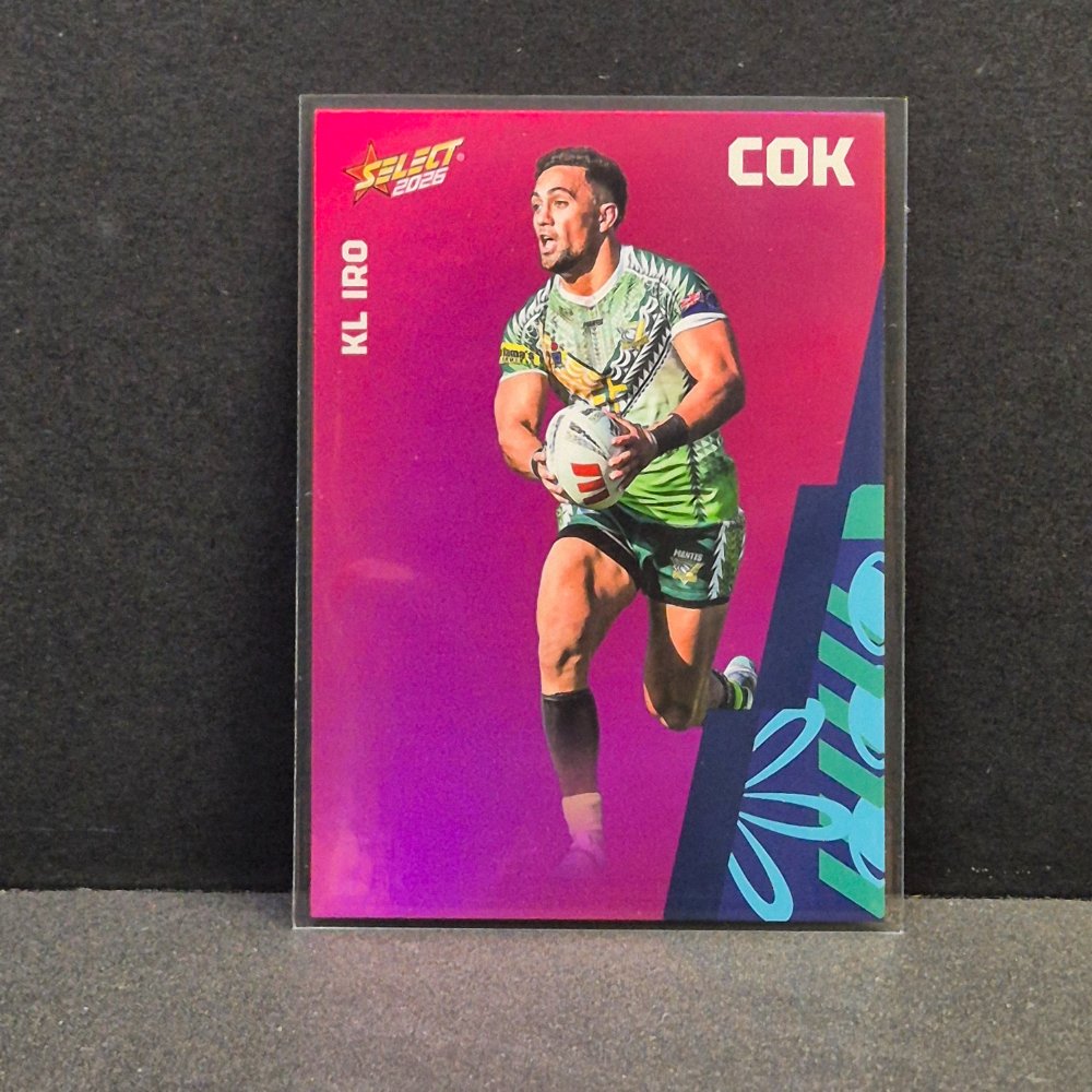 2026 NRL Rugby League World Cup Hobby - Parallel Pink - BP19 - KL Iro