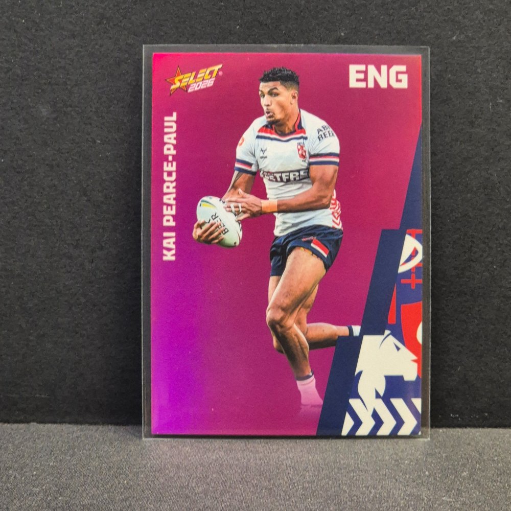 2026 NRL Rugby League World Cup Hobby - Parallel Pink - BP35 - Kai Pearce-Paul