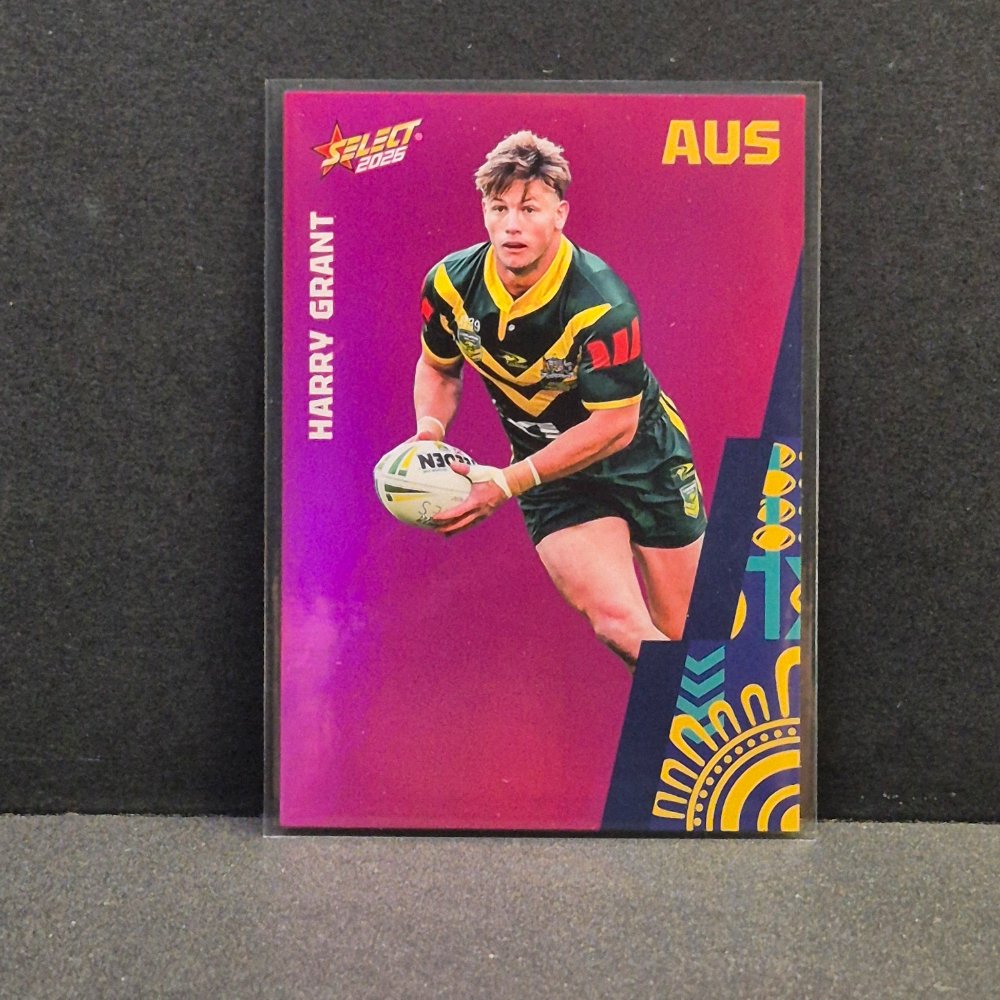 2026 NRL Rugby League World Cup Hobby - Parallel Pink - BP5 - Harry Grant