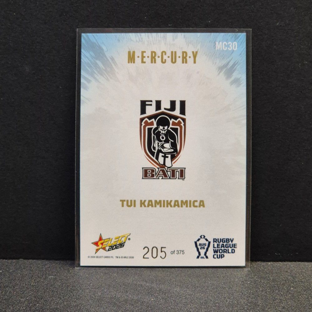 2026 NRL Rugby League World Cup Hobby - Mercury Country - MC30 - Tui Kamikamica