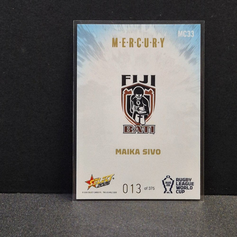 2026 NRL Rugby League World Cup Hobby - Mercury Country - MC33 - Maika Sivo