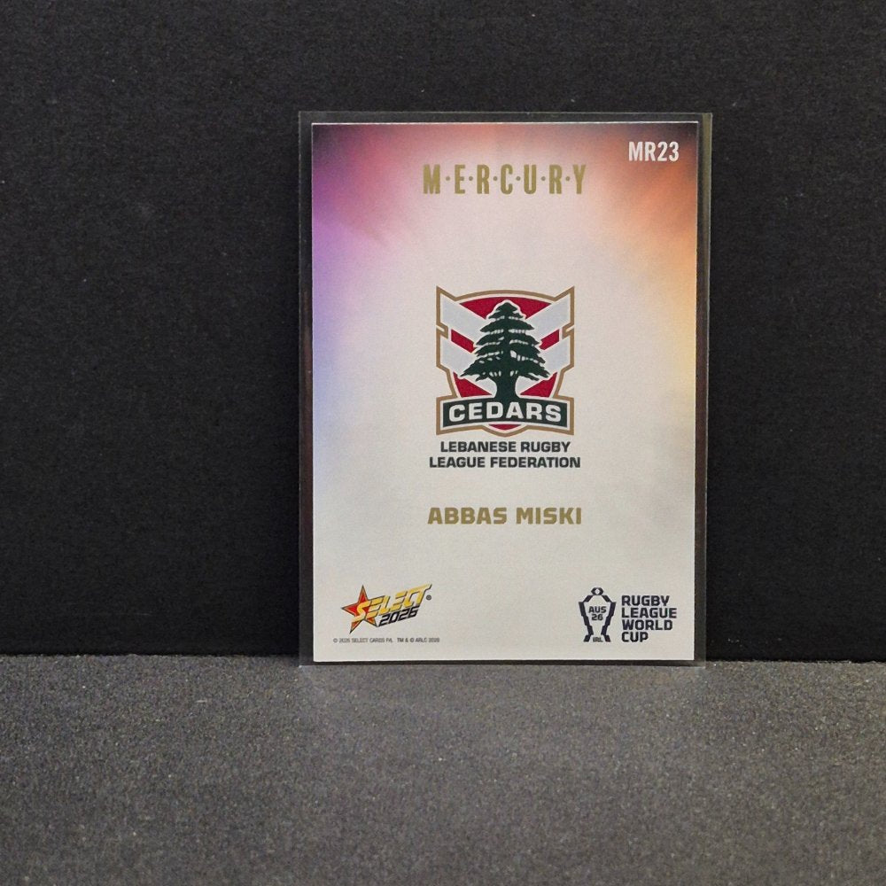 2026 NRL Rugby League World Cup Hobby - Mercury Rainbow - MR23 - Abbas Miski