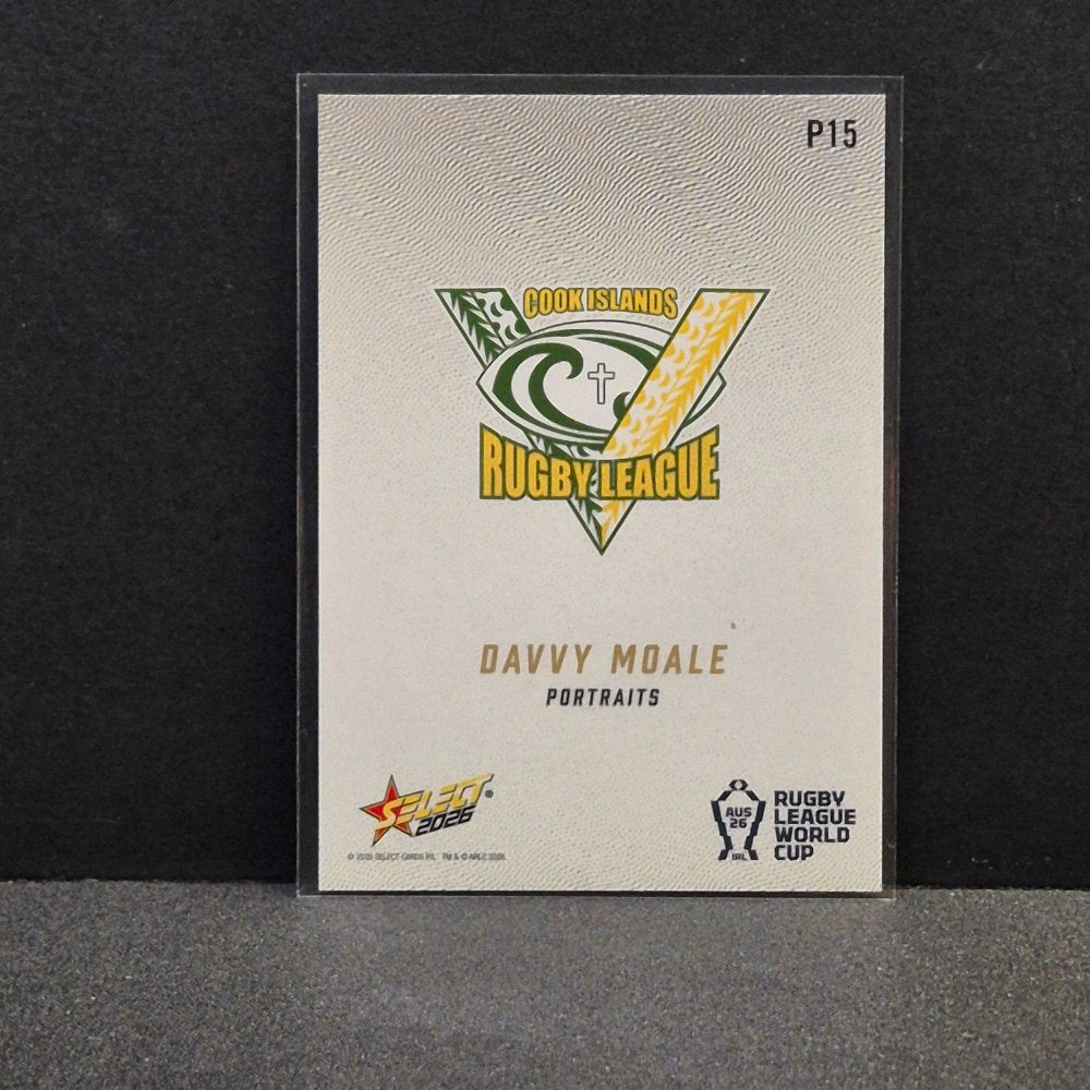 2026 NRL Rugby League World Cup Hobby - Portraits - P15 - Davvy Moale