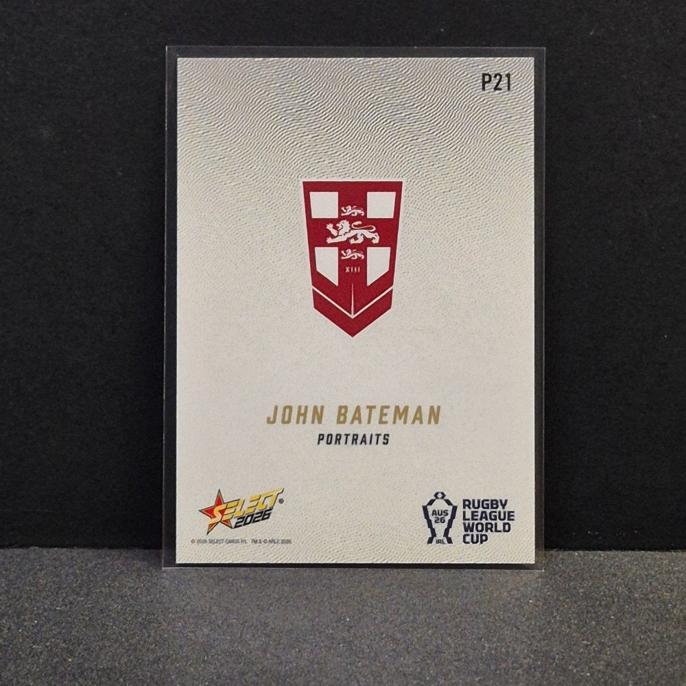 2026 NRL Rugby League World Cup Hobby - Portraits - P21 - John Bateman