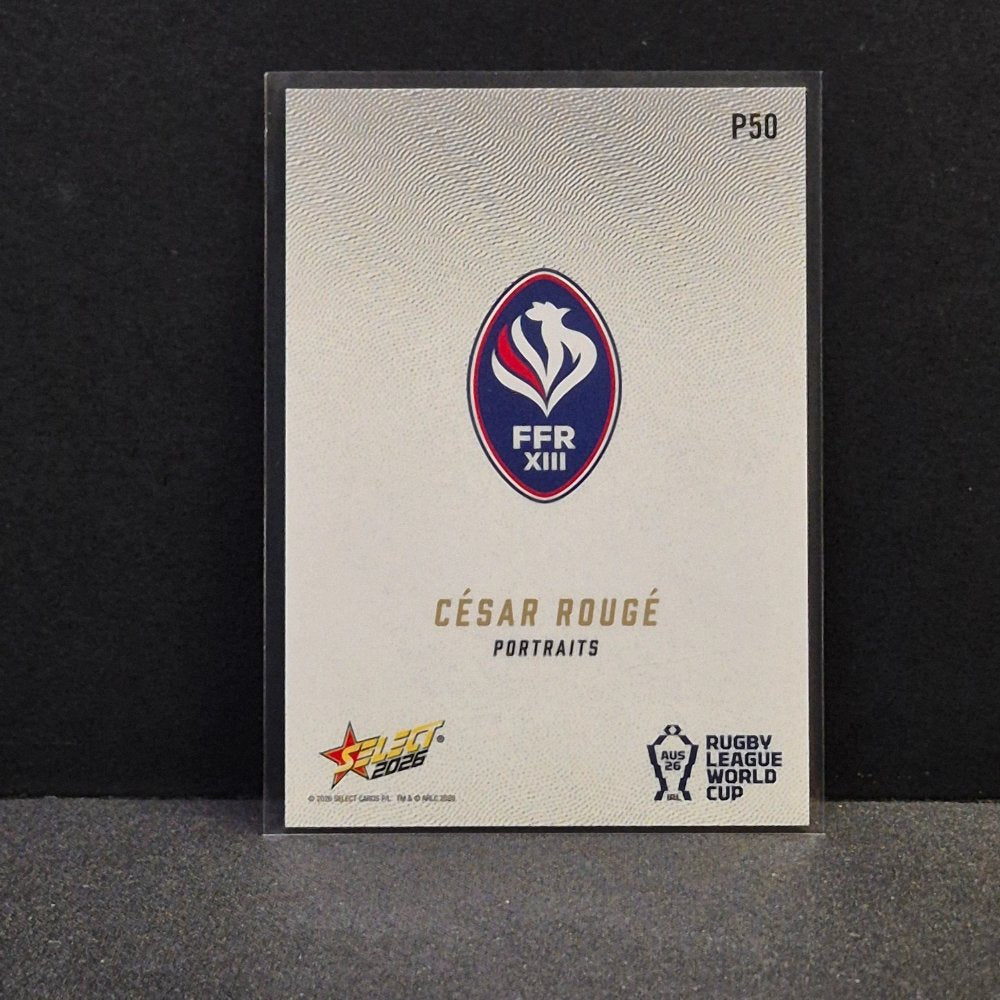 2026 NRL Rugby League World Cup Hobby - Portraits - P50 - César Rougé