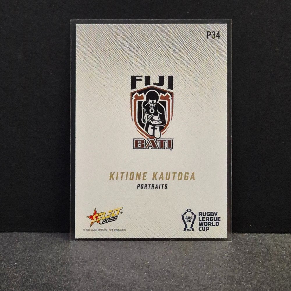 2026 NRL Rugby League World Cup Hobby - Portraits - P34 - Kitione Katutoga