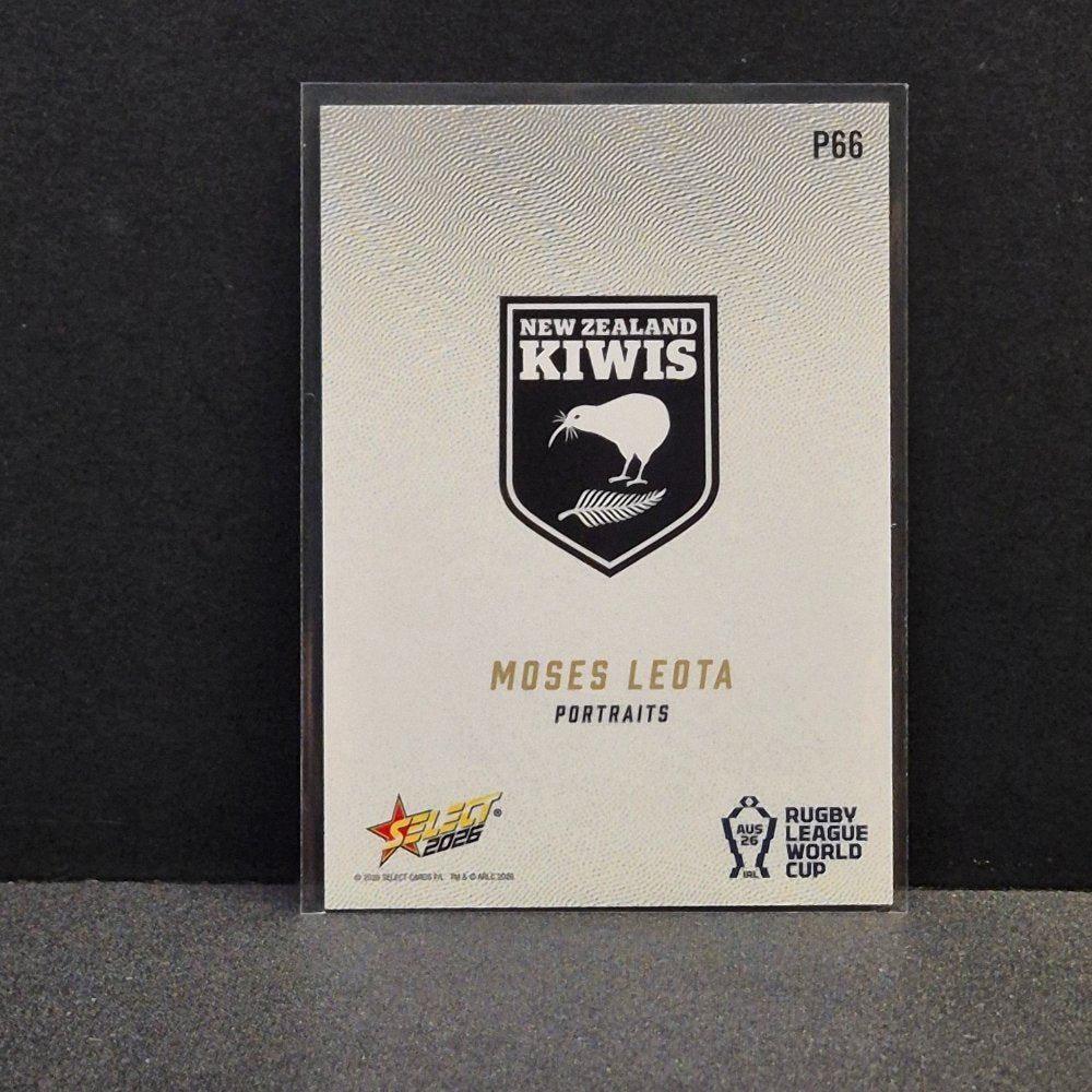 2026 NRL Rugby League World Cup Hobby - Portraits - P66 - Moses Leota