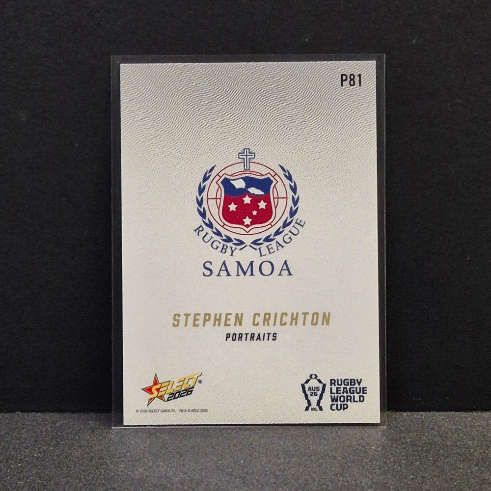 2026 NRL Rugby League World Cup Hobby - Portraits - P81 - Stephen Crichton