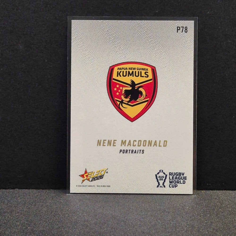2026 NRL Rugby League World Cup Hobby - Portraits - P78 - Nene Macdonald