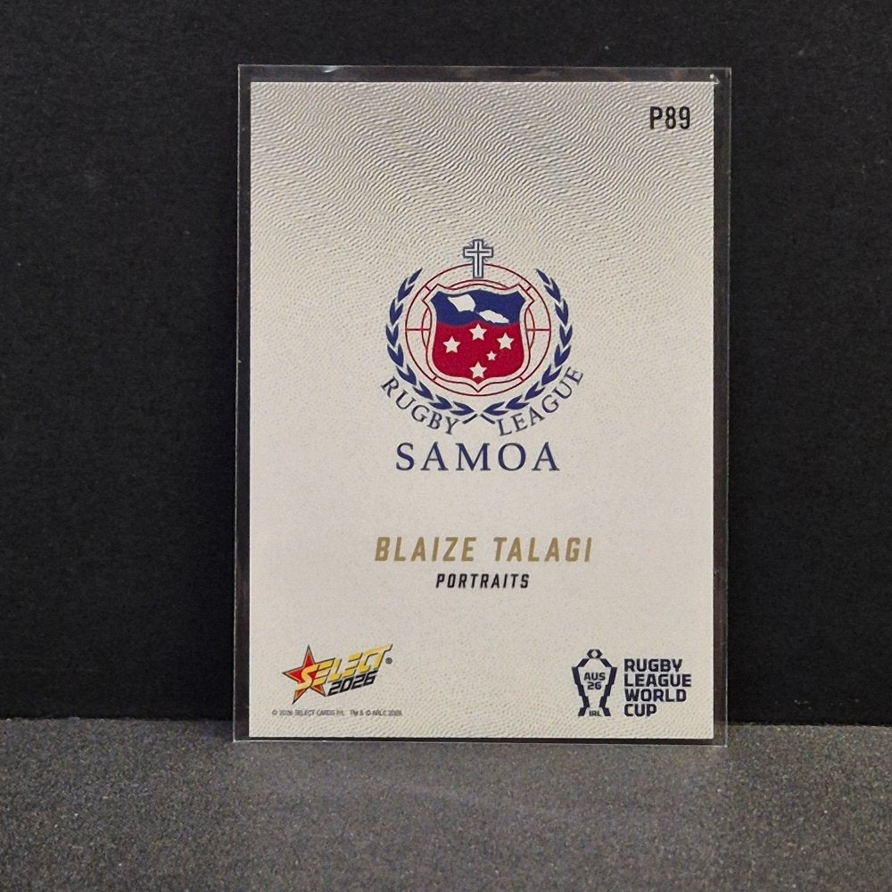 2026 NRL Rugby League World Cup Hobby - Portraits - P89 - Blaize Talagi