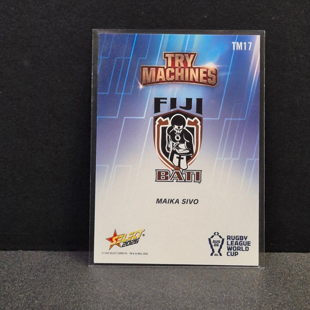 2026 NRL Rugby League World Cup Hobby - Try Machine - TM17 - Maika Sivo