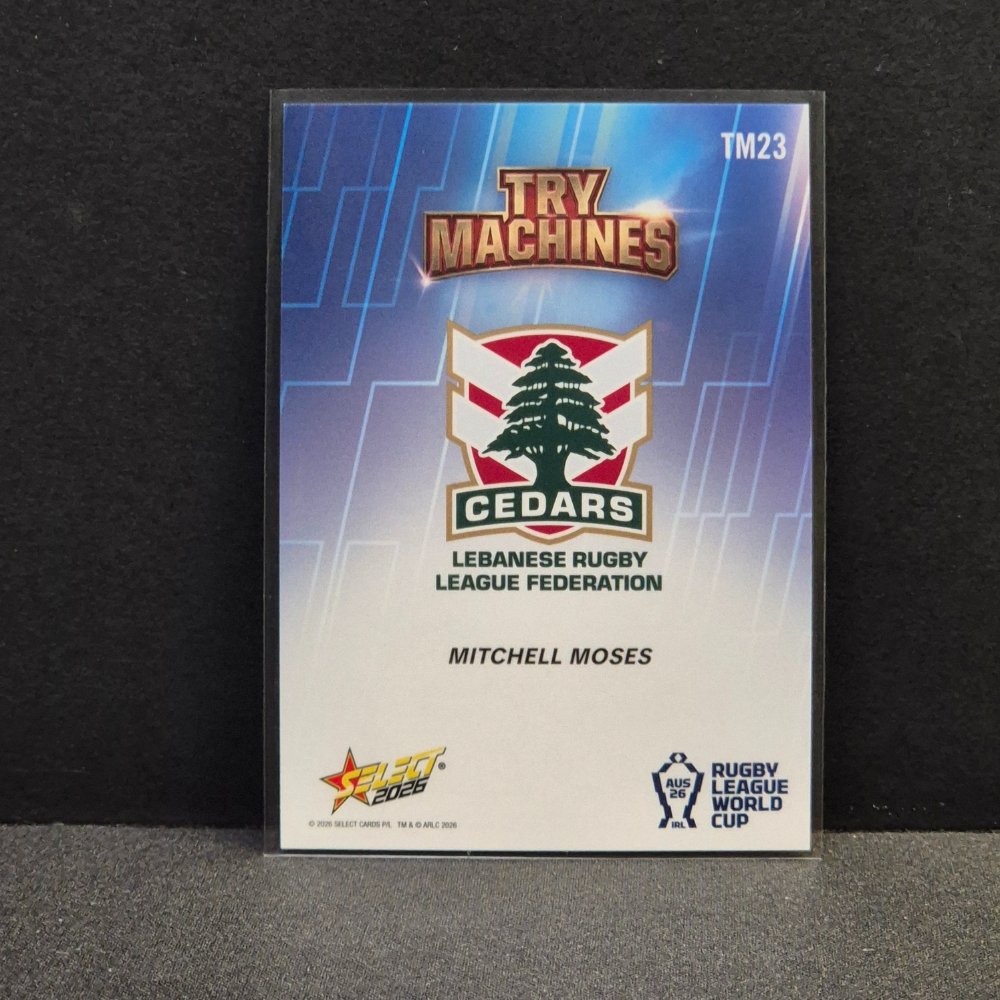 2026 NRL Rugby League World Cup Hobby - Try Machine - TM23 - Mitchell Moses