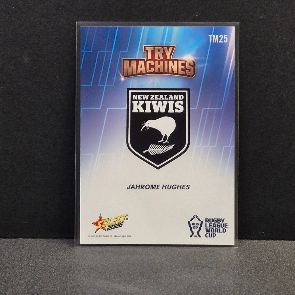 2026 NRL Rugby League World Cup Hobby - Try Machine - TM25 - Jahrome Hughes