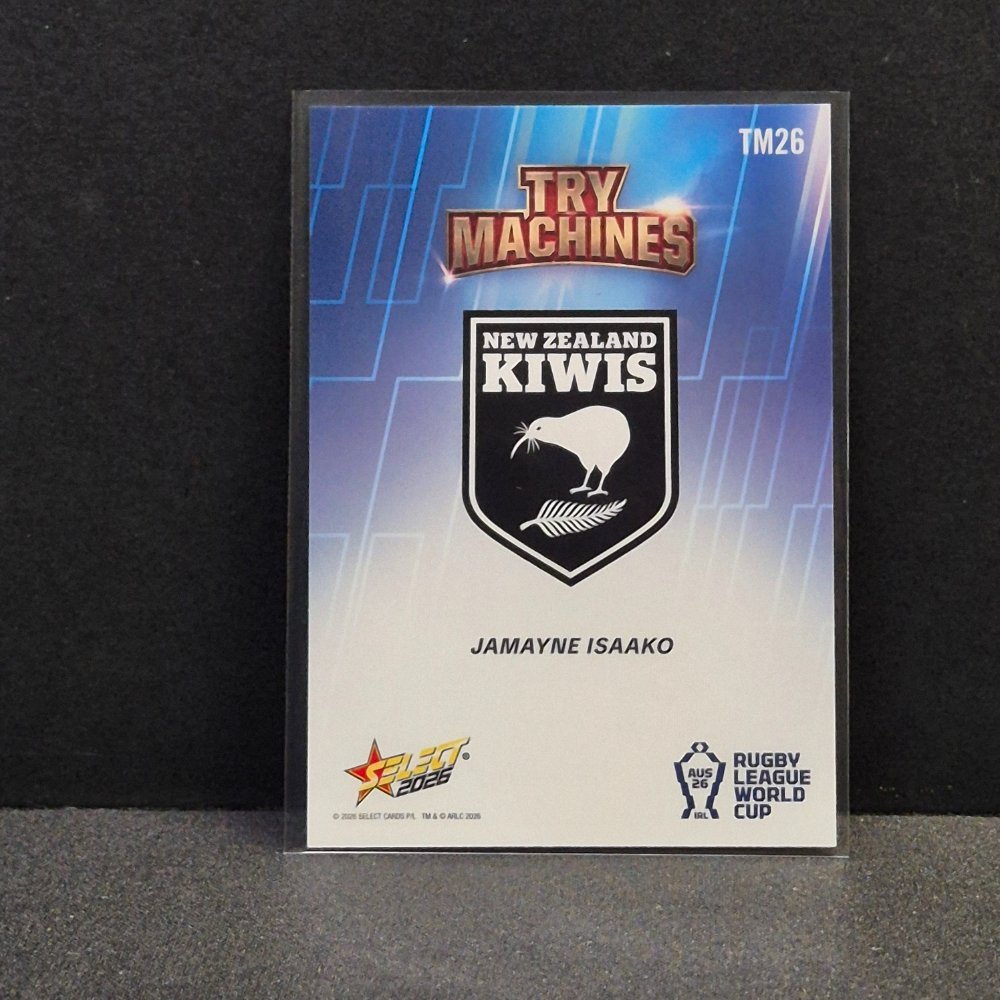 2026 NRL Rugby League World Cup Hobby - Try Machine - TM26 - Jamayne Isaako