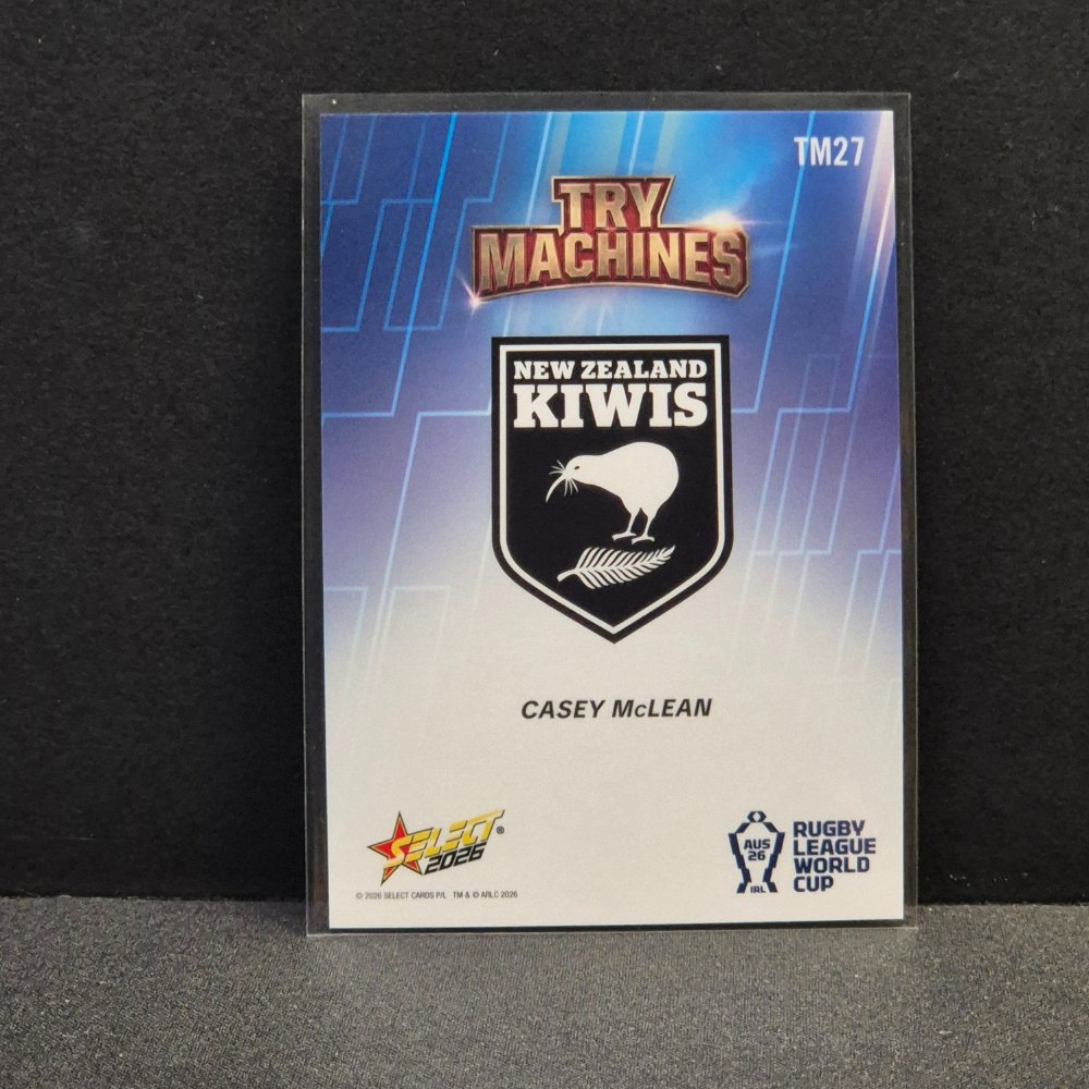 2026 NRL Rugby League World Cup Hobby - Try Machine - TM27 - Casey McLean