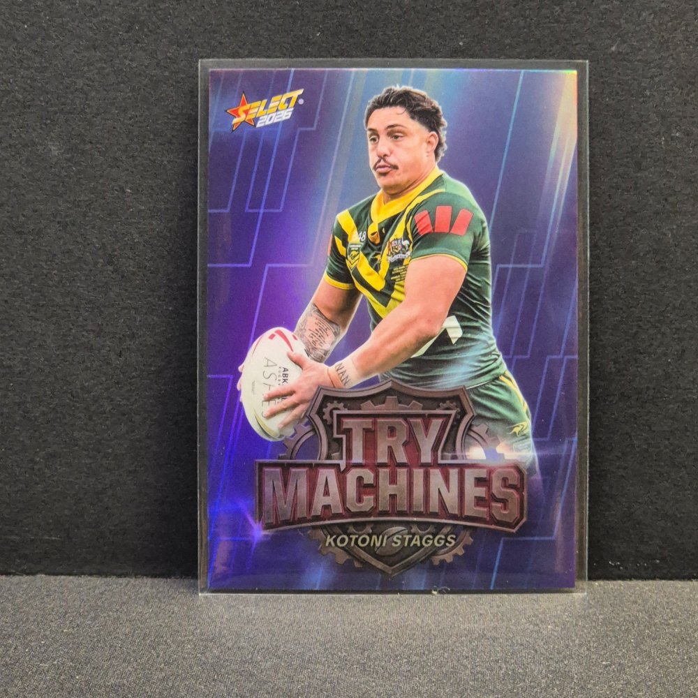 2026 NRL Rugby League World Cup Hobby - Try Machine - TM4 - Kotoni Staggs