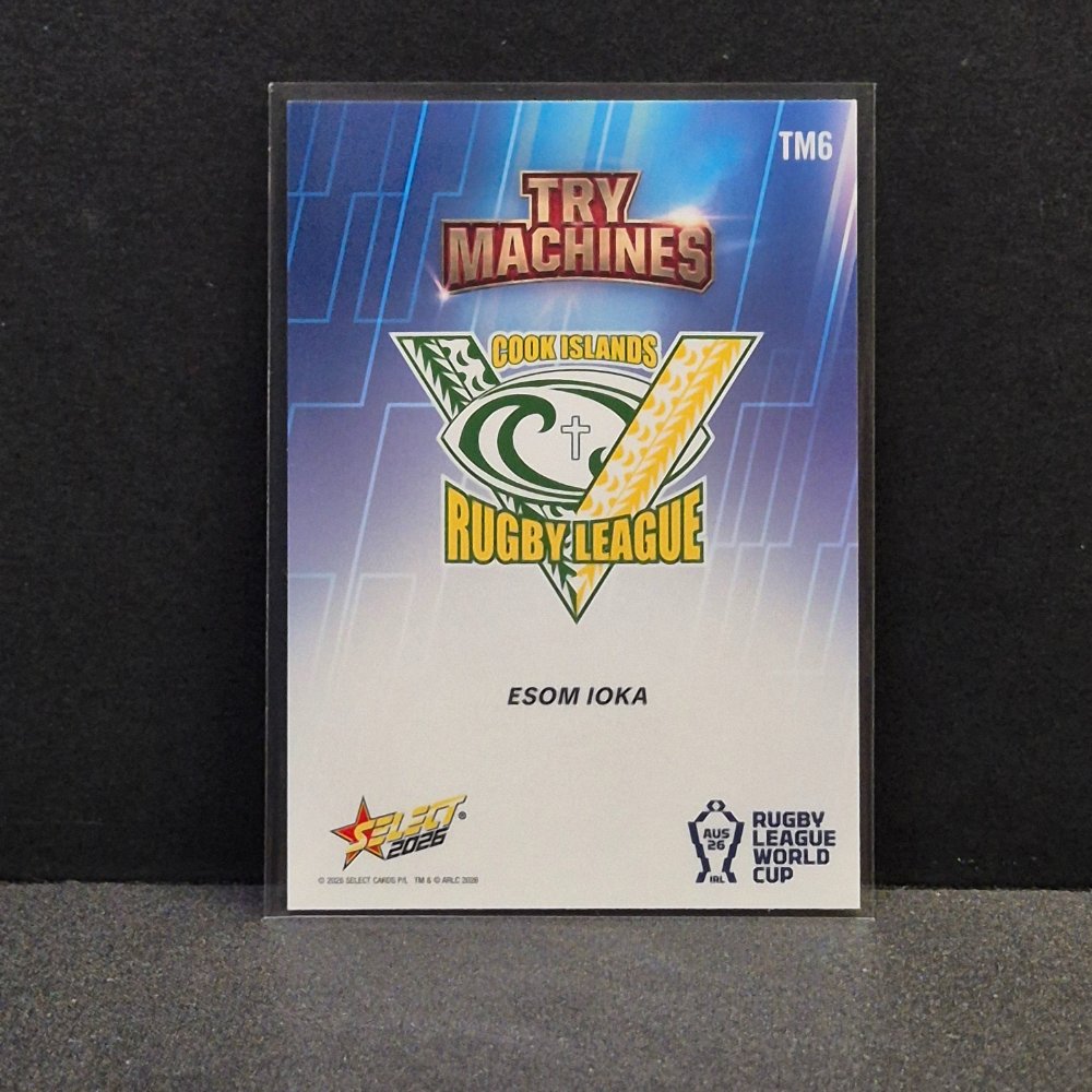 2026 NRL Rugby League World Cup Hobby - Try Machine - TM6 - Esom Ioka