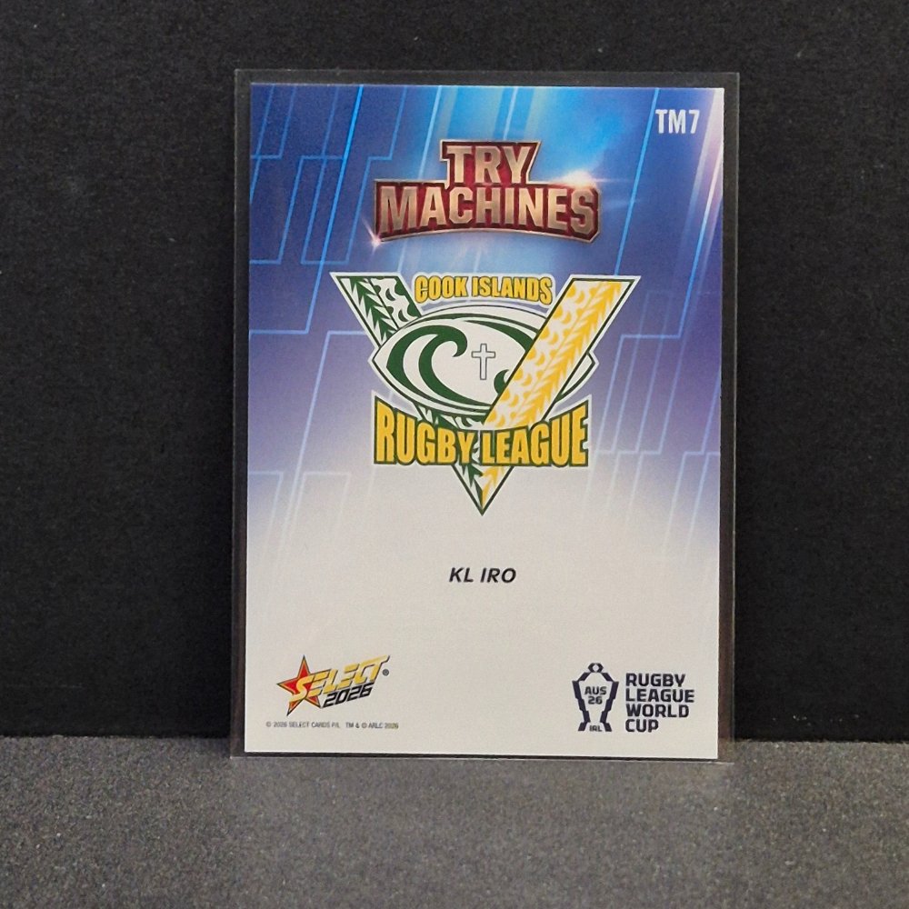 2026 NRL Rugby League World Cup Hobby - Try Machine - TM7 - KL Iro