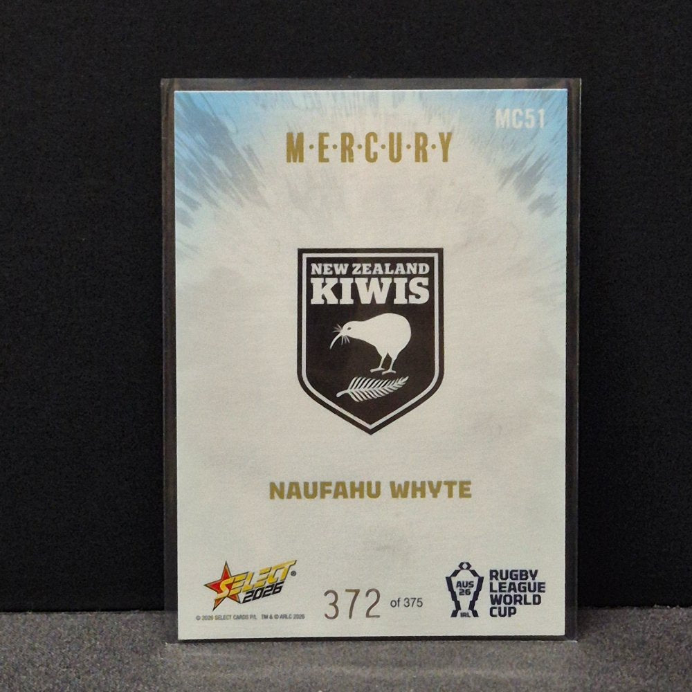 2026 NRL Rugby League World Cup Hobby - Mercury Country - MC51 - Naufahu Whyte