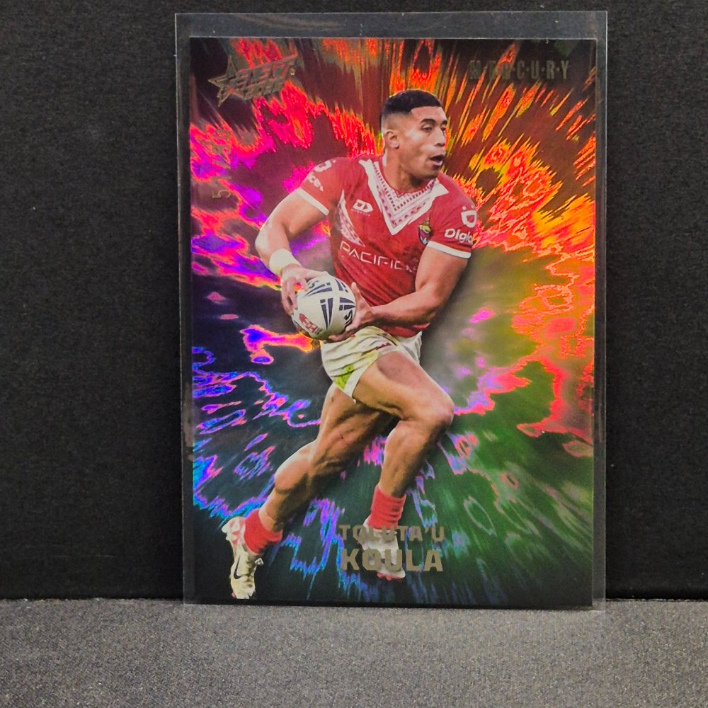 2026 NRL Rugby League World Cup Hobby - Mercury Rainbow - MR39 - Toluta'u Koula