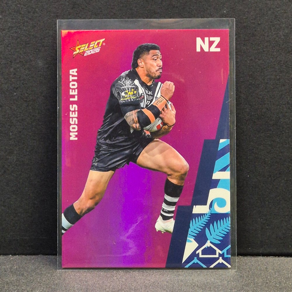 2026 NRL Rugby League World Cup Hobby - Parallel Pink - BP88 - Moses Leota
