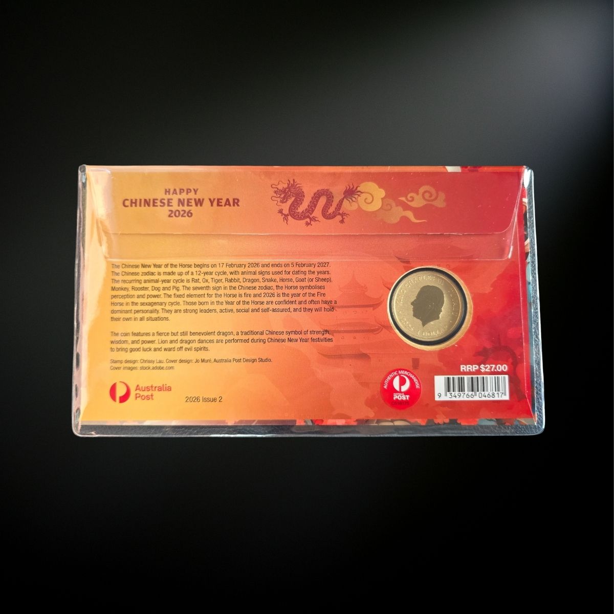 2026 $1 Perth Mint Christmas Island Happy Chinese New Year Year of the Horse PNC