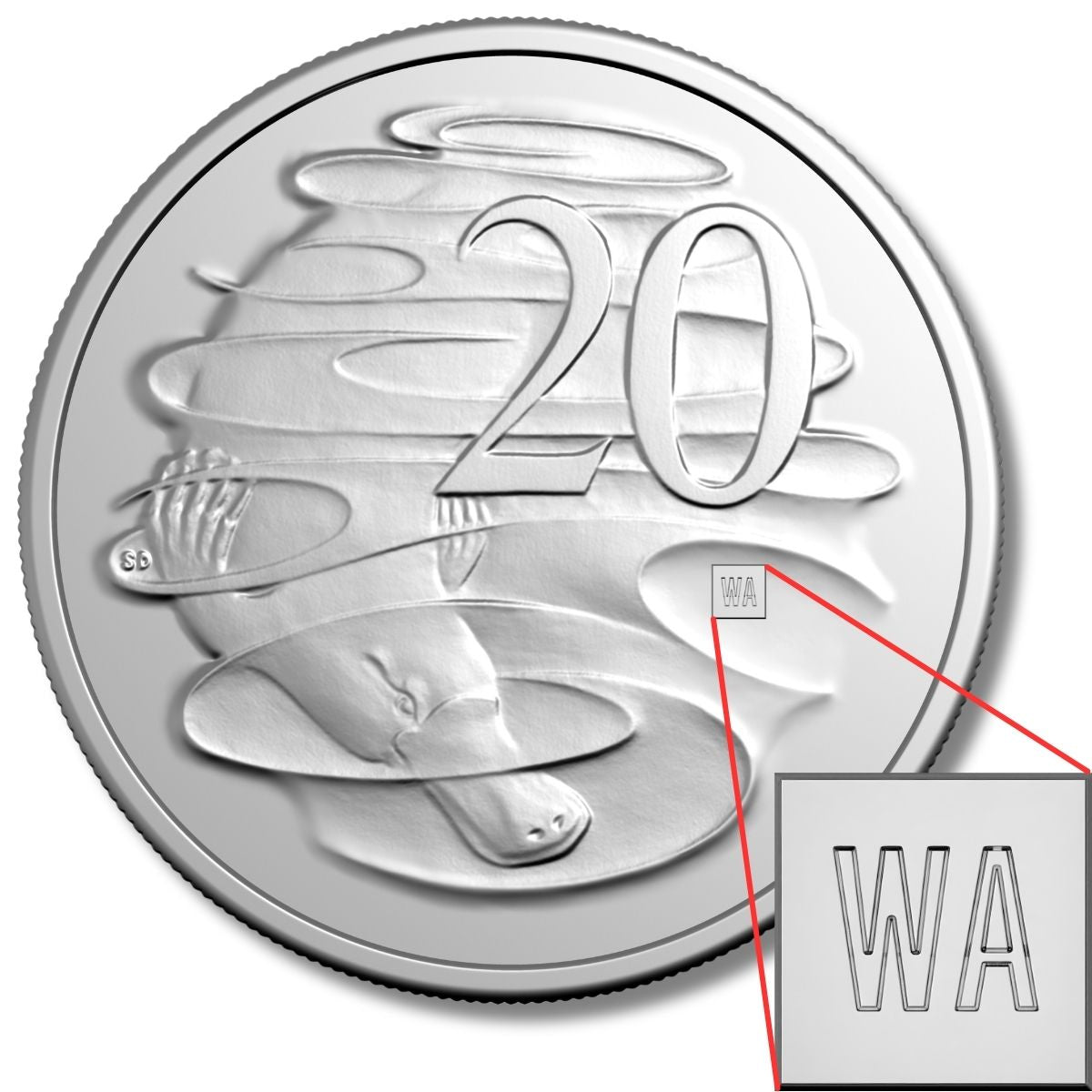 2026 20c Perth ANDA 'WA' Privy Mark PNC