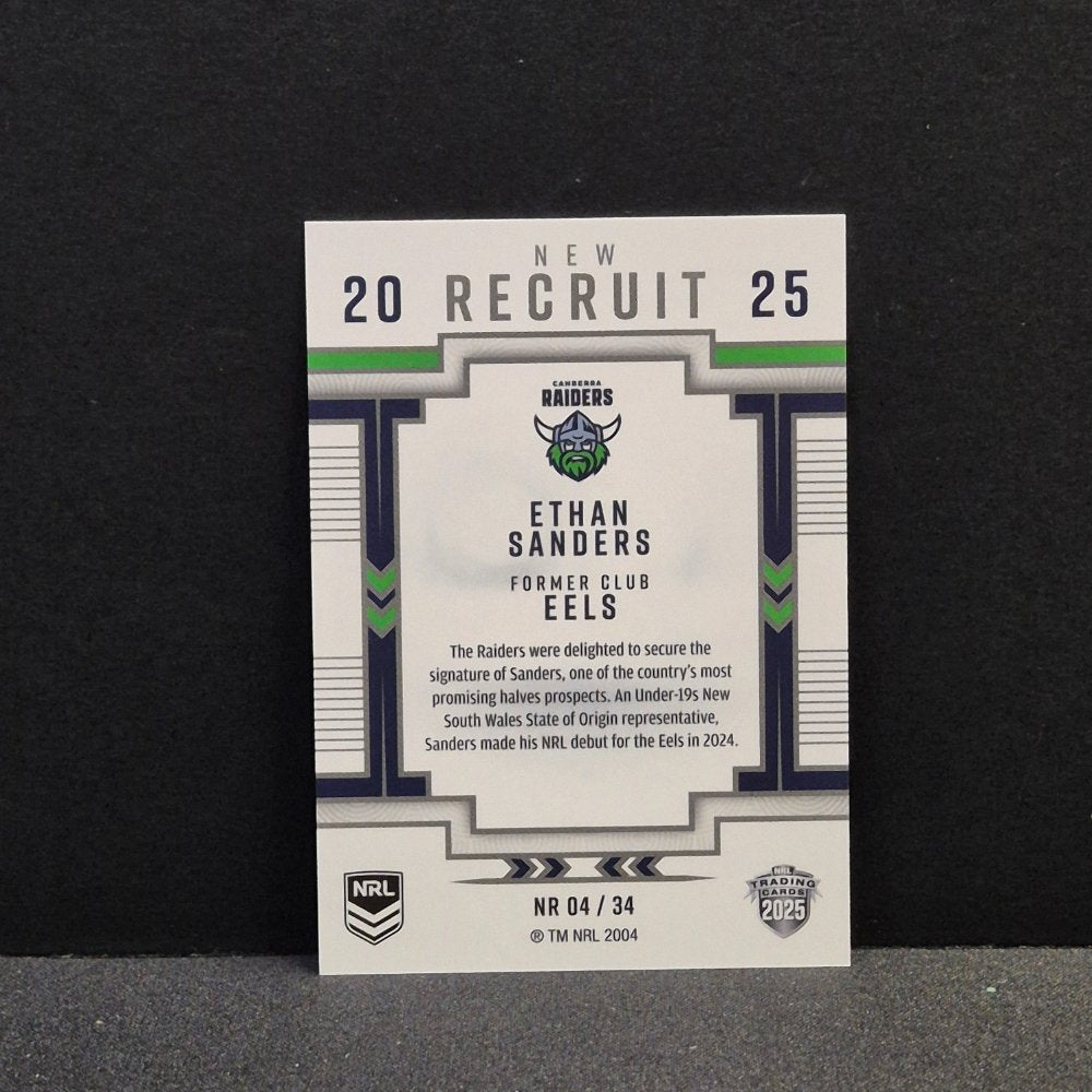 2025 NRL Traders Elite - New Recruit - NR04 - Ethan Sanders